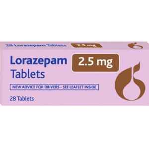 Lorazepam Genus 2.5 mg