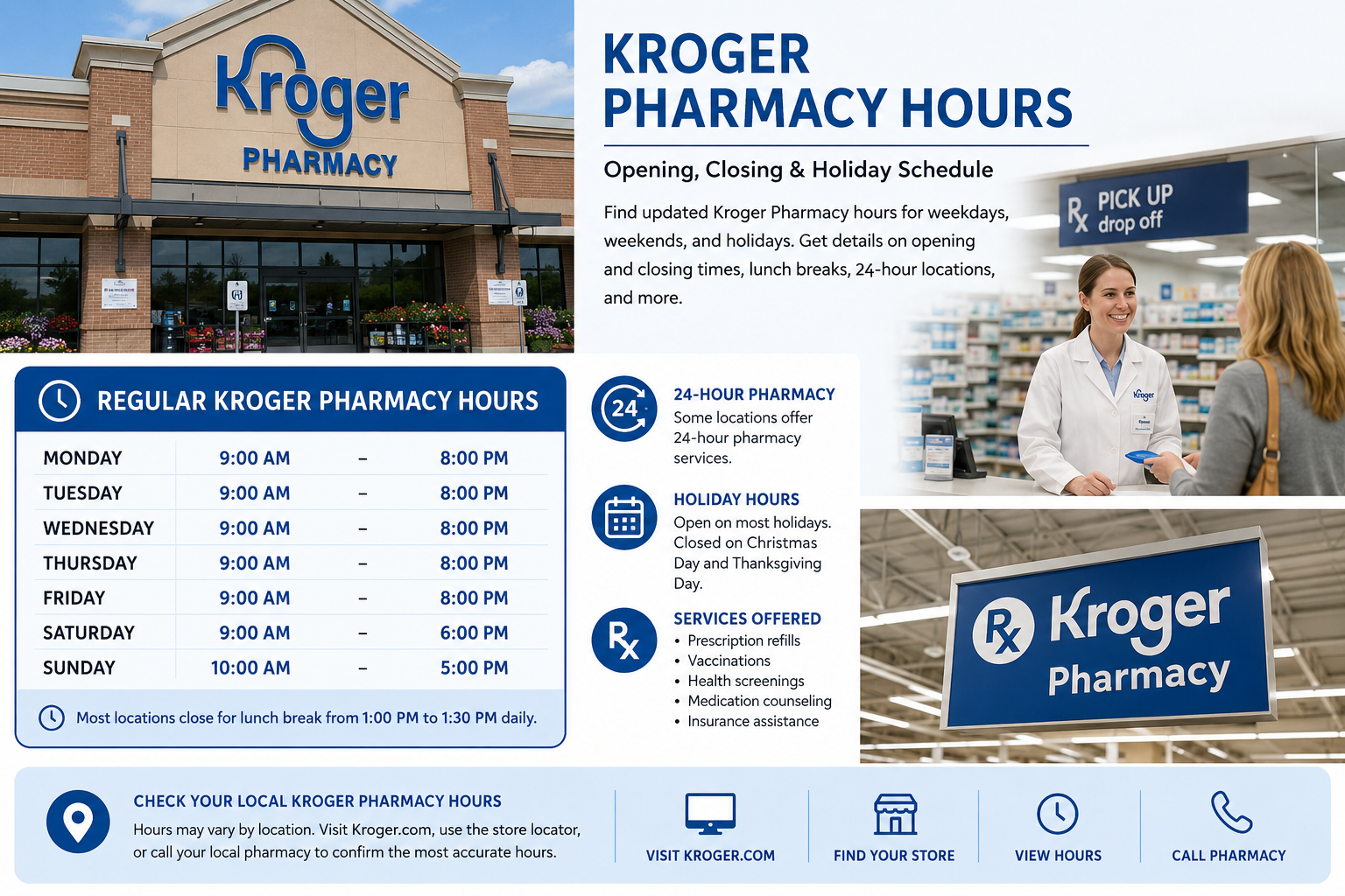 kroger pharmacy hours